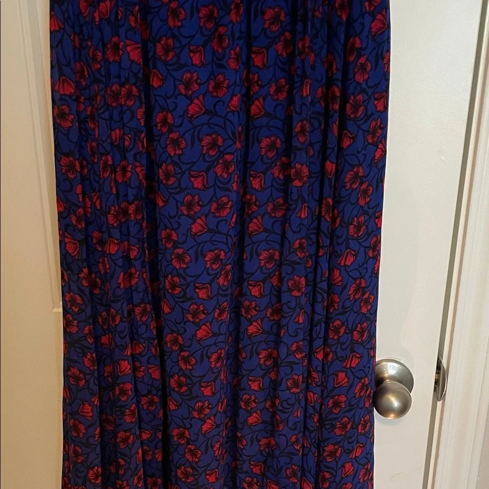 Disney Blue Maxi Dress with Red Floral Print - Picture 13 of 14